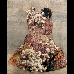 Carven watercolor sweatshirt dress